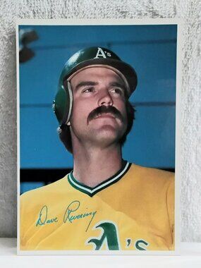 3/$25 VG/E 1980 Topps 5" x 7" Dave Revering Jumbo MLB Signature Card 58!!